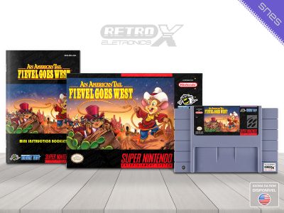 An American Tail Fievel Goes West 9W Super Nintendo Completo