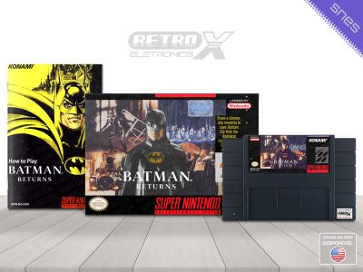 Batman Returns BJ Super Nintendo Completo Cartucho Preto