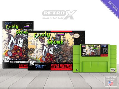 Cooly Skunk CSSN Super Nintendo Completo - cartucho verde claro