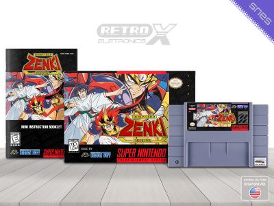 Demon Child Zenki Battle Raiden AZ6E Super Nintendo Completo