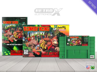 Donkey Kong Country 1 8X Super Nintendo Completo Cartucho Verde
