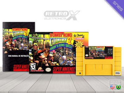Donkey Kong Country 2 PLAYTRONIC Super Nintendo Completo Cartucho Amarelo