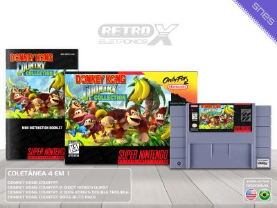 Donkey Kong Country Collection DKCC Super Nintendo Completo - coletanea