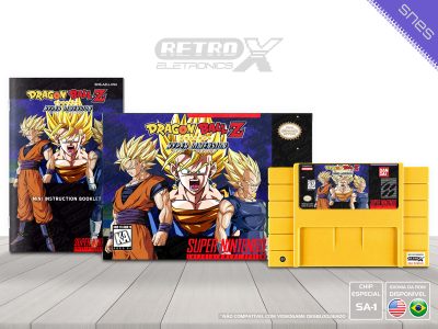 Dragon Ball Z Hyper Dimension AZIJ Super Nintendo Completo - chip especial SA1 Cartucho Amarelo
