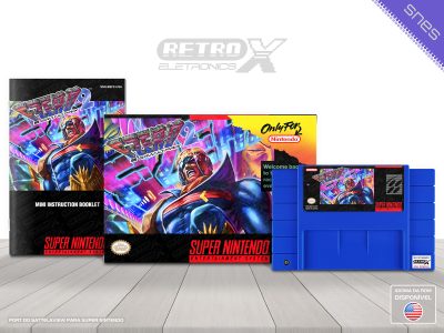 F-Zero 2 BSFZ Super Nintendo Completo - cartucho azul