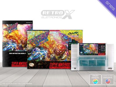 F-Zero Deluxe FZDE Super Nintendo Completo - port sattelaview - cartucho semi translucido caquinhos 3d holografico2
