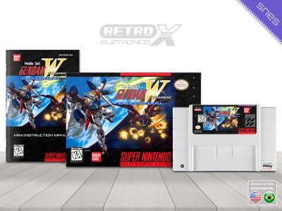 Gundam Wing Endless Duel AEDE Super Nintendo Completo - cartucho branco
