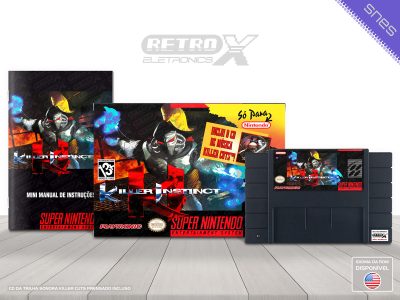 Killer Instinct PLAYTRONIC CD Super Nintendo Completo Cartucho Preto