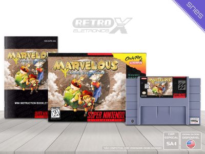 Marvelous Another Treasure Island AVRE Super Nintendo Completo - chip especial
