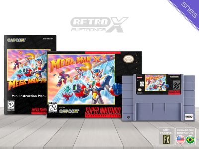 Mega Man X3 AR3E Super Nintendo Completo - chip especial