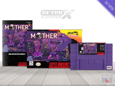 Mother 2 MB Super Nintendo Completo - hack cartucho roxo