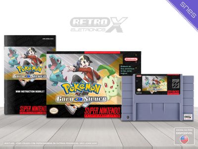 Pokémon Gold Silver Super Nintendo Completo - bootleg
