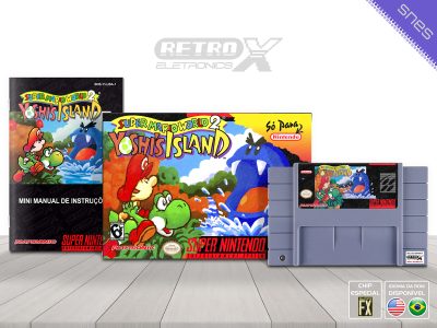 Super Mario World 2 Yoshi Island Playtronic Super Nintendo Completo - chip especial