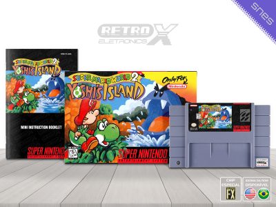 Super Mario World 2 Yoshi's Island YI Super Nintendo Completo - chip especial