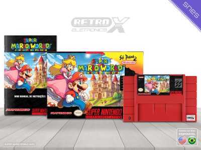 Super Mario World O Resgate da Princesa 1 PLAYTRONIC Super Nintendo Completo - hack Cartucho Vermelho