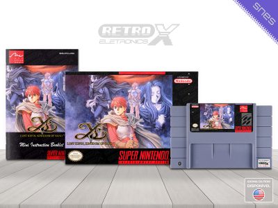 Ys 5 Lost Kefin Kingdom of Sanf AYVJ Super Nintendo Completo